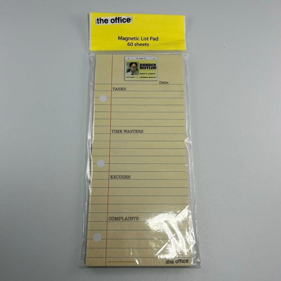 NBC's The Office TV Show Notepads, Magnets & Pens | Dwight, Jim, Michael - Picture 7 of 8